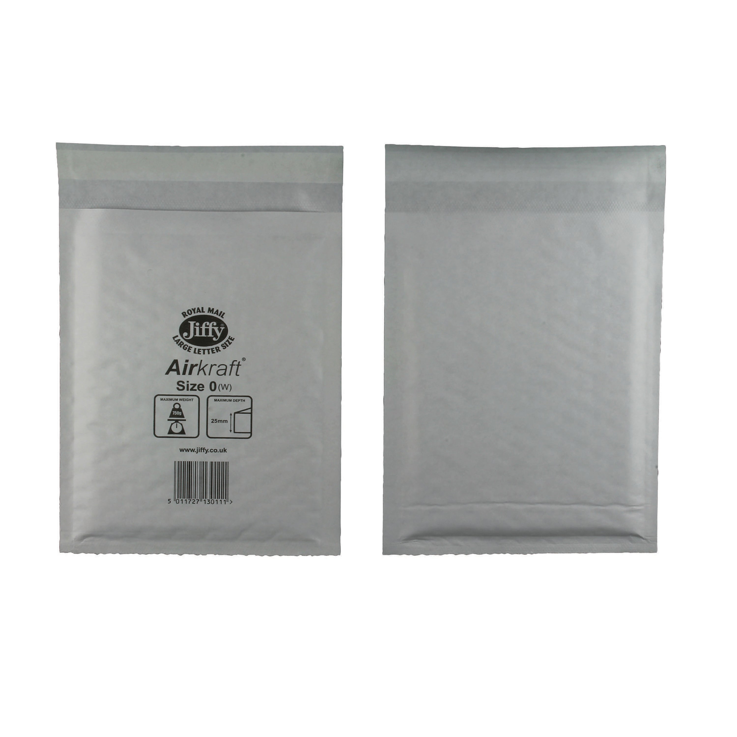 AIRKRAFT Size 0 Bubble Lined Mailer White – (Pack of 100)