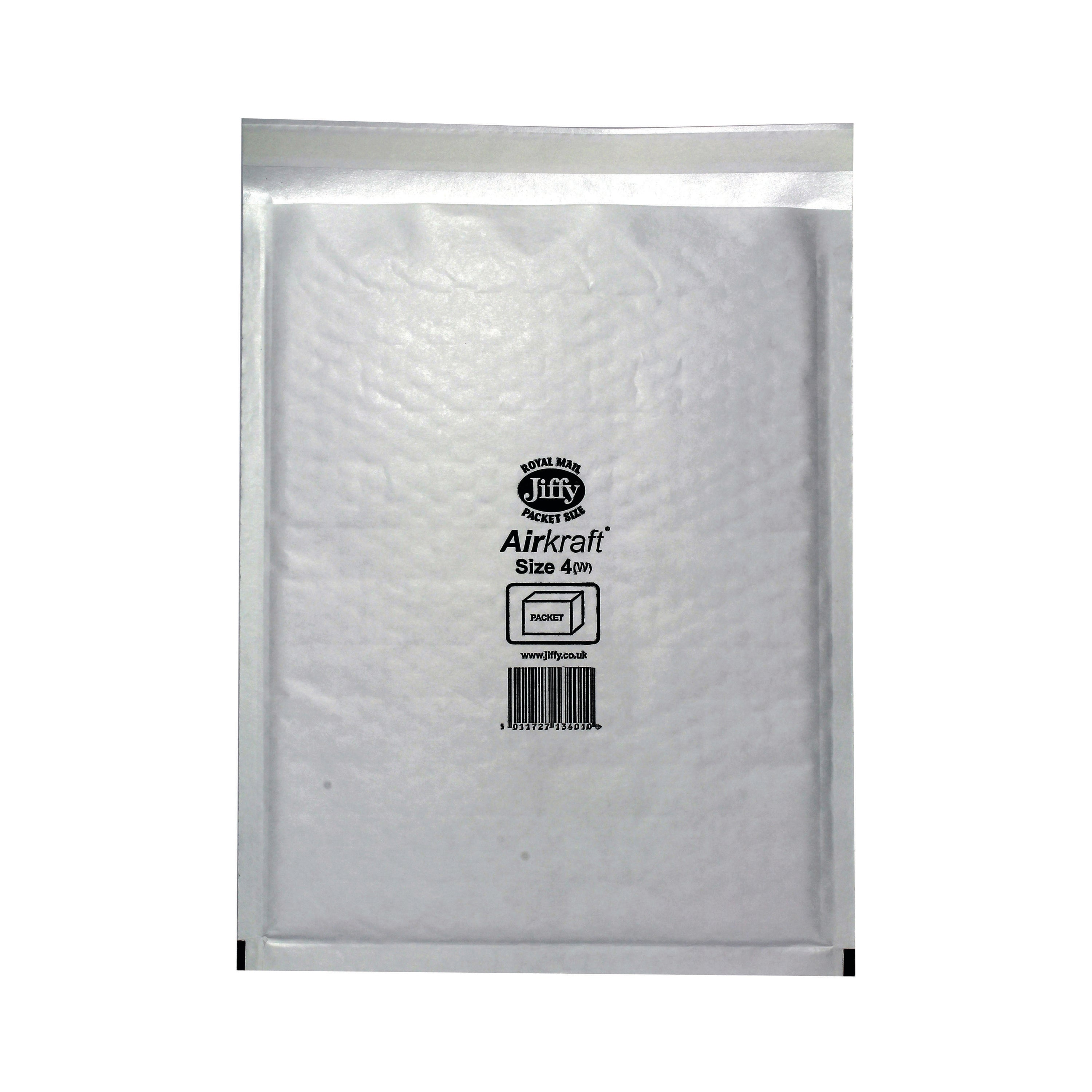 AIRKRAFT Size 4 Bubble Lined Mailer White – (Pack of 100)