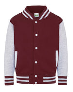 Just Hoods by AWDis Kids Varsity Jacket - JH043B - thumbnail 3