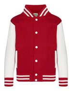 Just Hoods by AWDis Kids Varsity Jacket - JH043B - thumbnail 4
