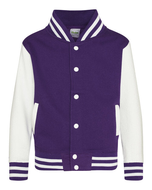 Just Hoods by AWDis Kids Varsity Jacket - JH043B