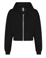 Just Hoods by AWDis Womens Fashion Crop Zoodie - JH065 - thumbnail 2