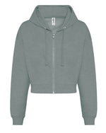 Just Hoods by AWDis Womens Fashion Crop Zoodie - JH065 - thumbnail 3