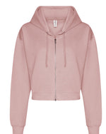 Just Hoods by AWDis Womens Fashion Crop Zoodie - JH065 - thumbnail 4