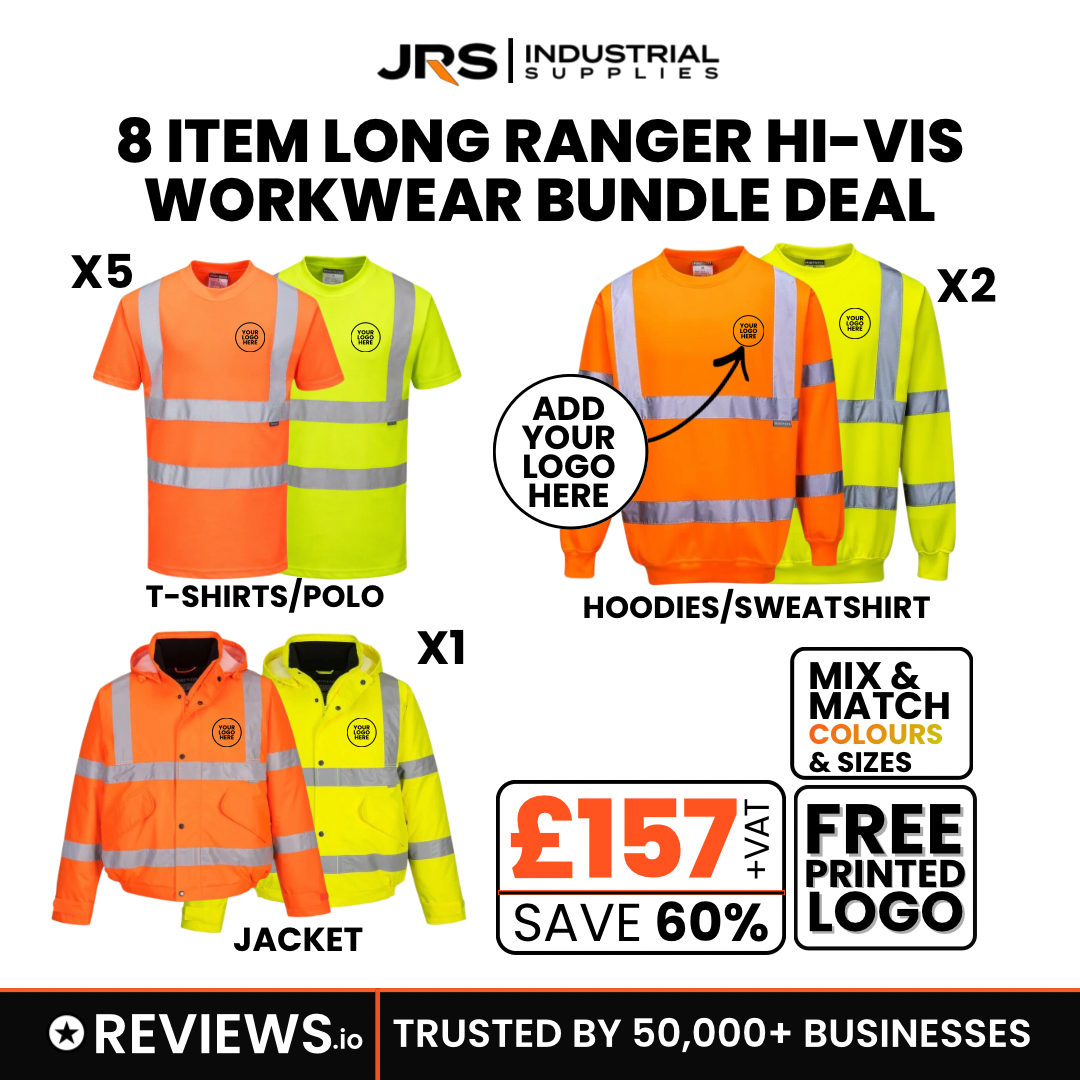 8 Item Long Ranger Hi-Vis Printed Workwear Bundle