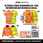8 Item Long Ranger Hi-Vis Printed Workwear Bundle - thumbnail 1