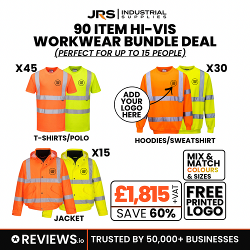 90 Item Hi-Vis Printed Workwear Bundle