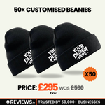 50x Embroidered Beanie Hats Bundle Deal - thumbnail 1