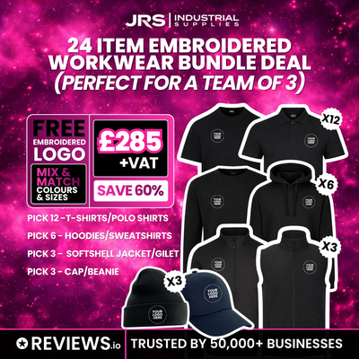 24 Item Embroidered/Printed Workwear Bundle Deal
