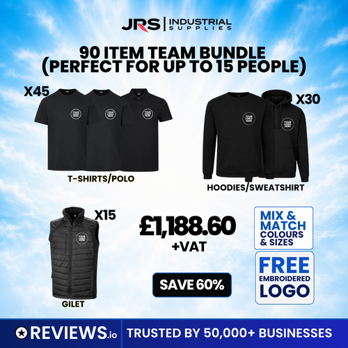 90 Item Personalised Workwear Bundle Deal