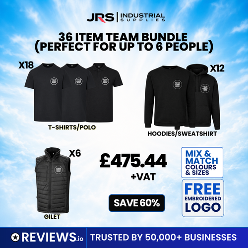 36 Item Personalised Workwear Bundle Deal