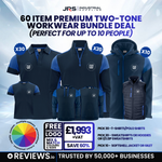 60 Item Premium Two-Tone Embroidered Workwear Bundle Deal - thumbnail 1