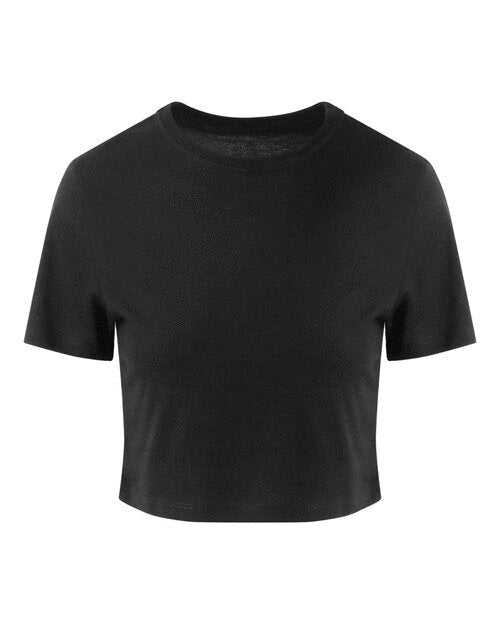 Just Tees Womens Tri-Blend Cropped T - JT006M