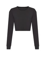 Just Tees Womens Long Sleeve Cropped T - JT016M - thumbnail 3