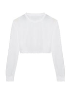 Just Tees Womens Long Sleeve Cropped T - JT016M - thumbnail 4