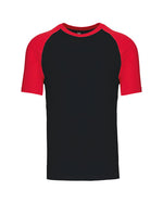 Kariban Contrast Baseball T-Shirt - KB330M - thumbnail 2