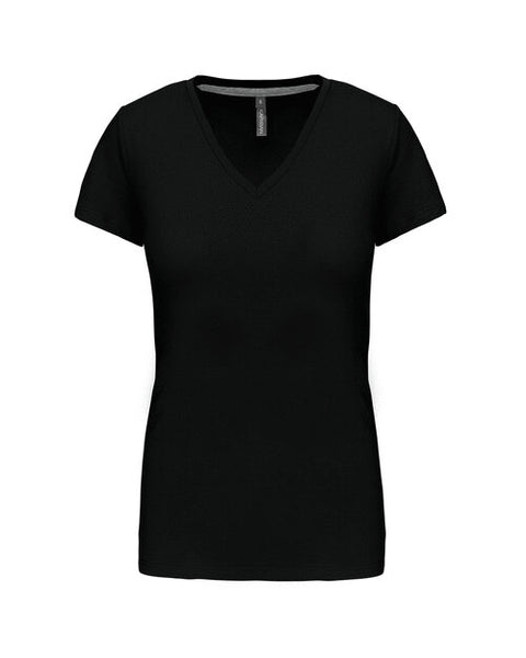Kariban Ladies Short Sleeve V-Neck T-Shirt - KB381M