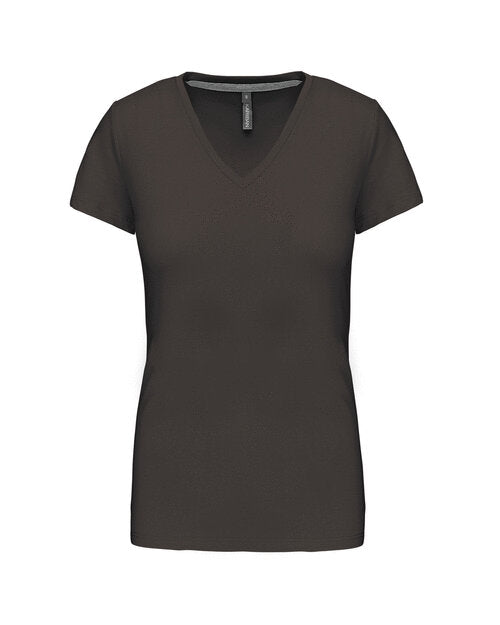 Kariban Ladies Short Sleeve V-Neck T-Shirt - KB381M