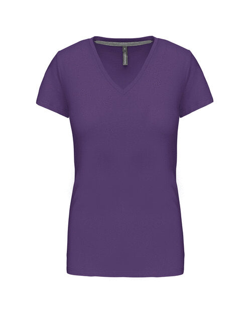 Kariban Ladies Short Sleeve V-Neck T-Shirt - KB381M
