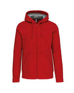 Kariban Heavy Full Zip Hooded Sweatshirt - KB444M - thumbnail 4