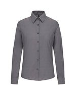 Kariban Ladies Long Sleeve Oxford Shirt - KB534M - thumbnail 4