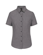 Kariban Ladies Short Sleeve Oxford Shirt - KB536M - thumbnail 4