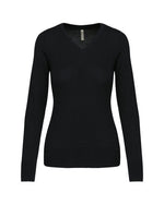 Kariban Ladies V-Neck Jumper - KB966M - thumbnail 1