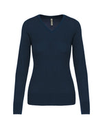 Kariban Ladies V-Neck Jumper - KB966M - thumbnail 2