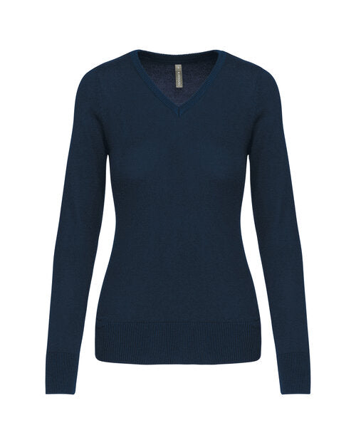 Kariban Ladies V-Neck Jumper - KB966M