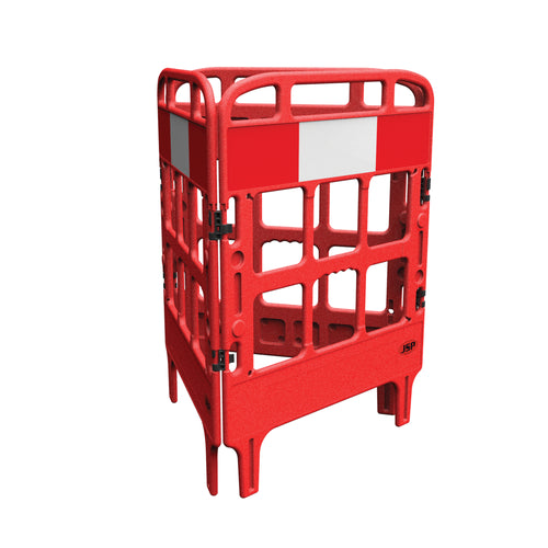 JSP Portagate 3 Gate Compact Barrier System - Red