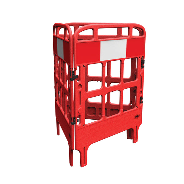 JSP Portagate 3 Gate Compact Barrier System - Red