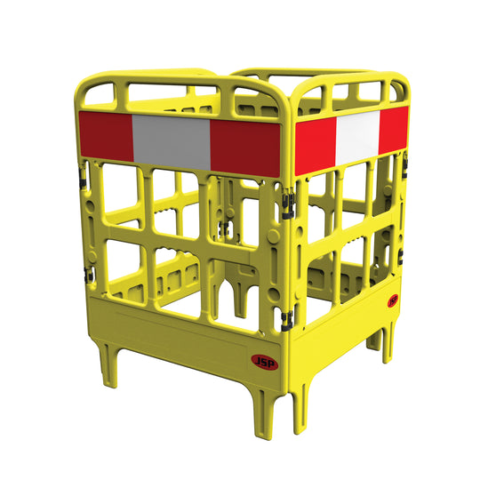 JSP Portagate 4 Gate Compact Barrier System - Yellow