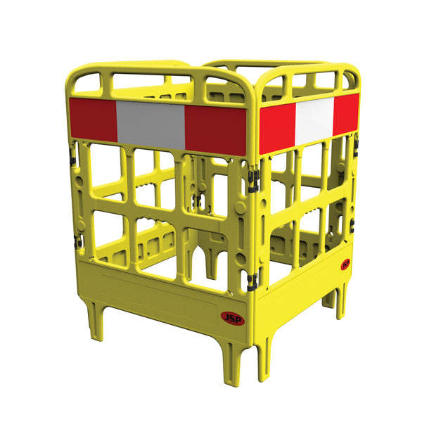 JSP Portagate 4 Gate Compact Barrier System - Yellow
