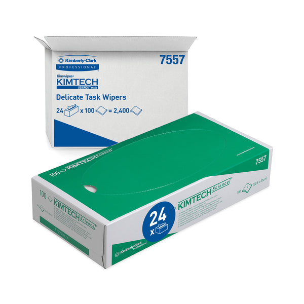Kimtech Science Delicate Task Wipes 100 Sheets 2-ply White (pack Of 24) 7557