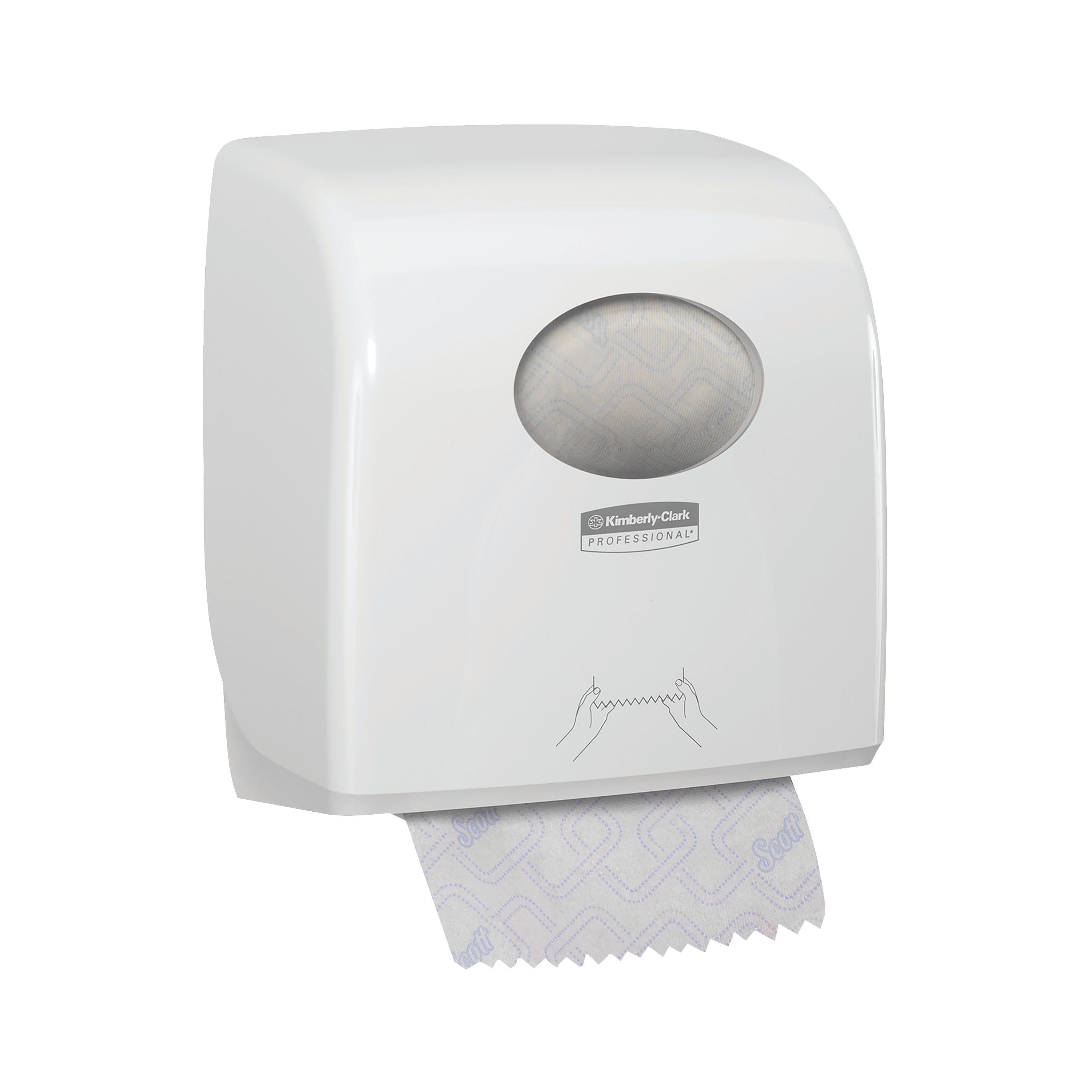 Aquarius Slimroll Rolled Hand Towel Dispenser White 7955