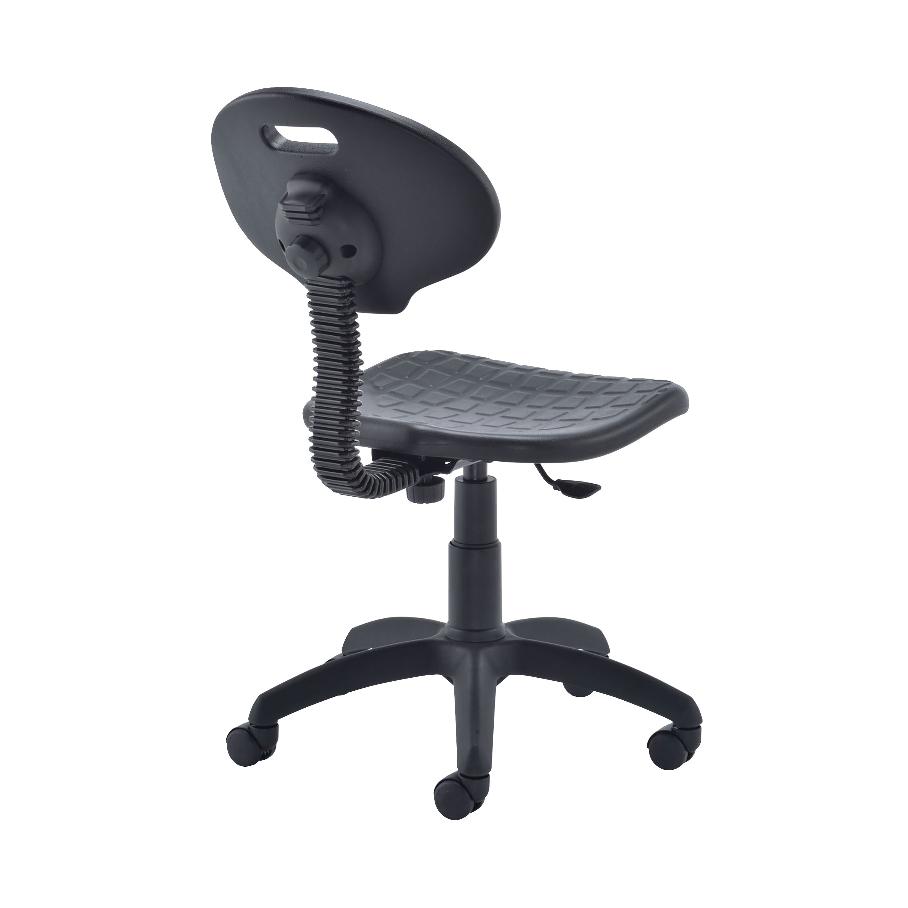 Jemini Factory Chair 570x280x610mm Polyurethane Black Kf00197