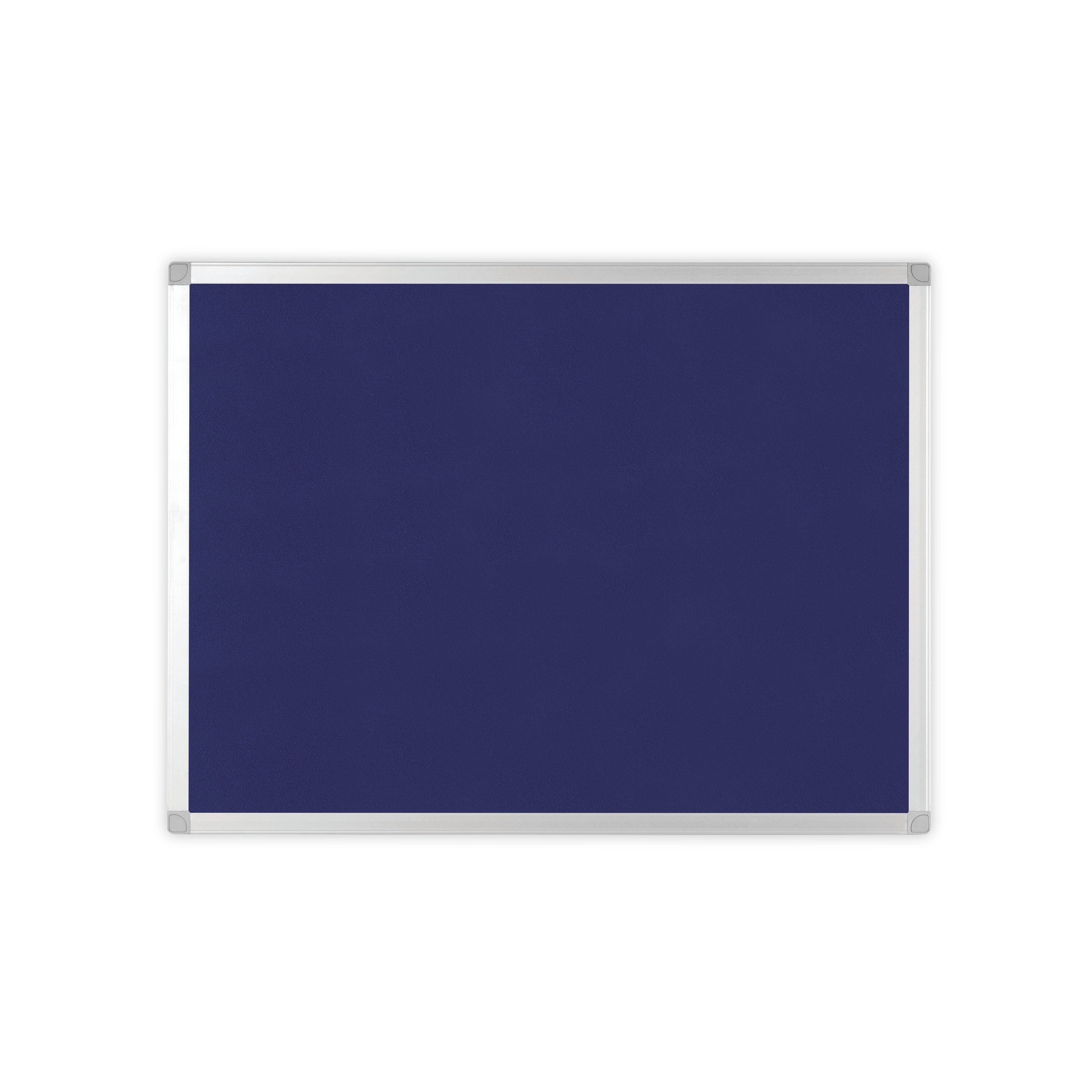 Q-connect Aluminium Frame Felt Noticeboard With Fixing Kit 1800x1200mm Blue Kf01078