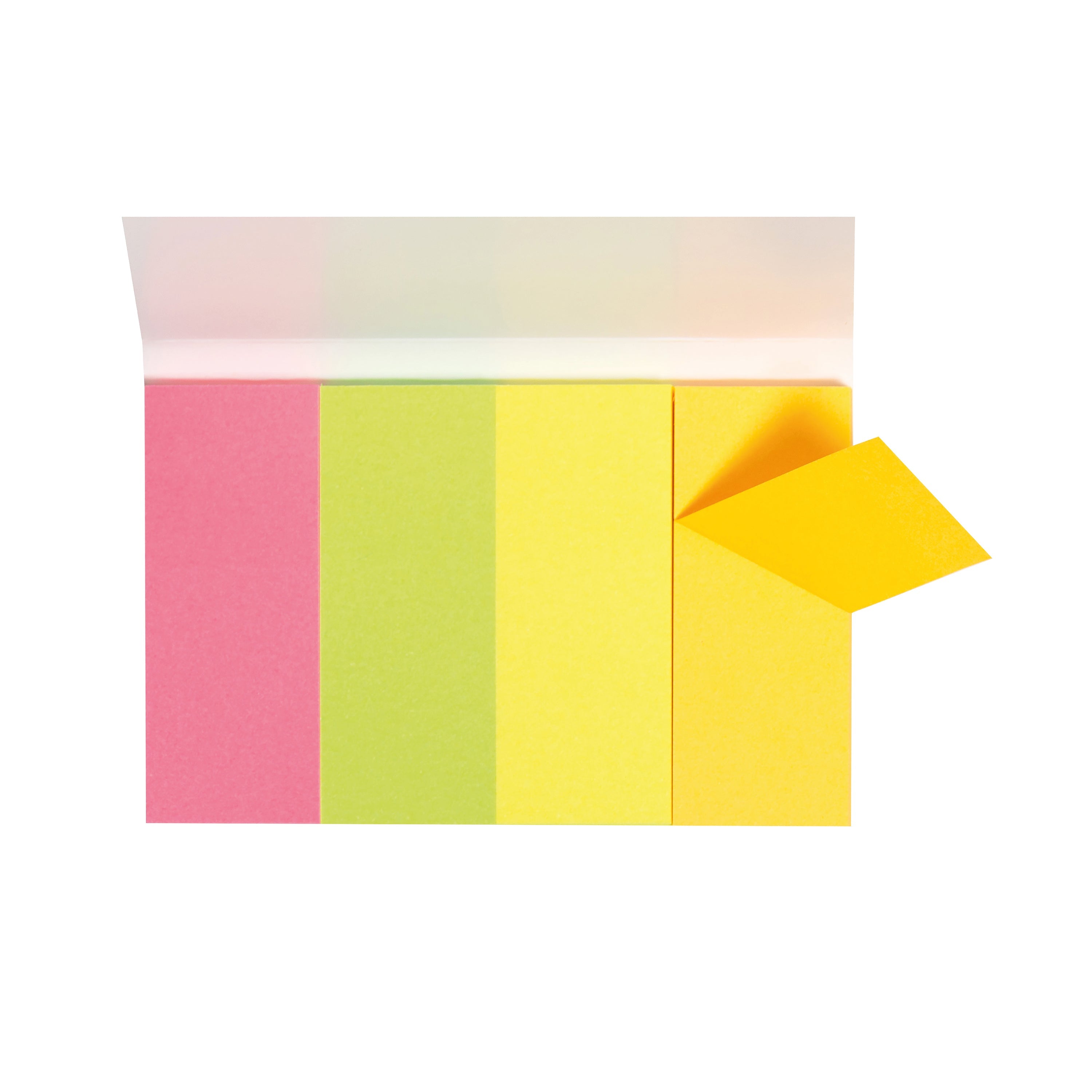 Q-connect Quick Tabs 20x50mm 50 Tabs 4 Pads Neon  (Pack of 200)