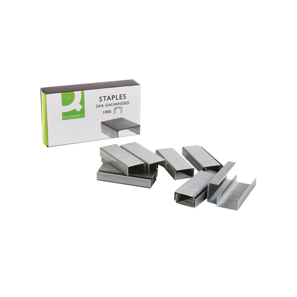 Q-Connect 24/6mm Metal Precision Engineered Staples – (Pack of 1000)