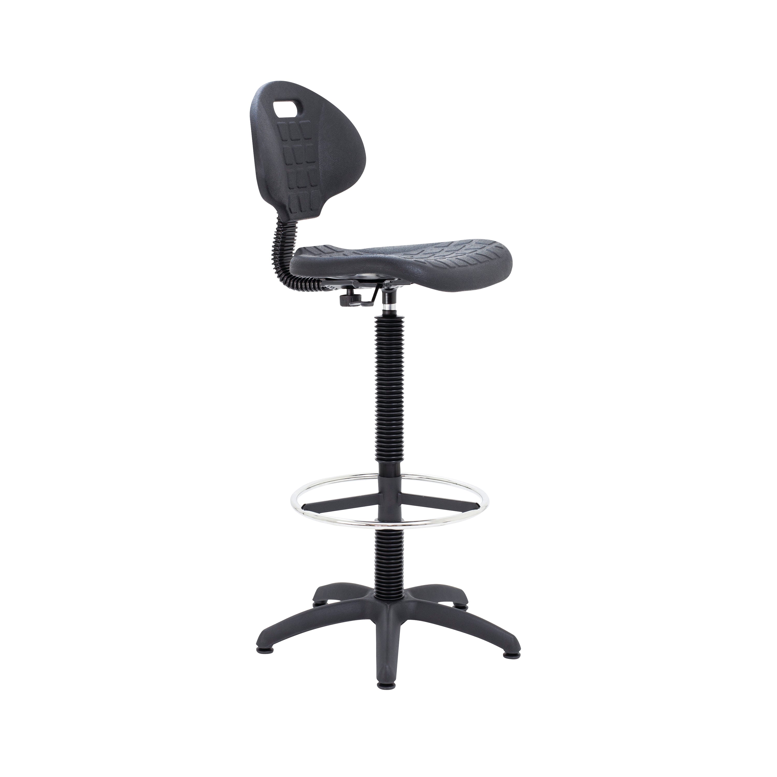 Jemini Draughtsman Chair 600x600x1090-1220mm Black Kf017052