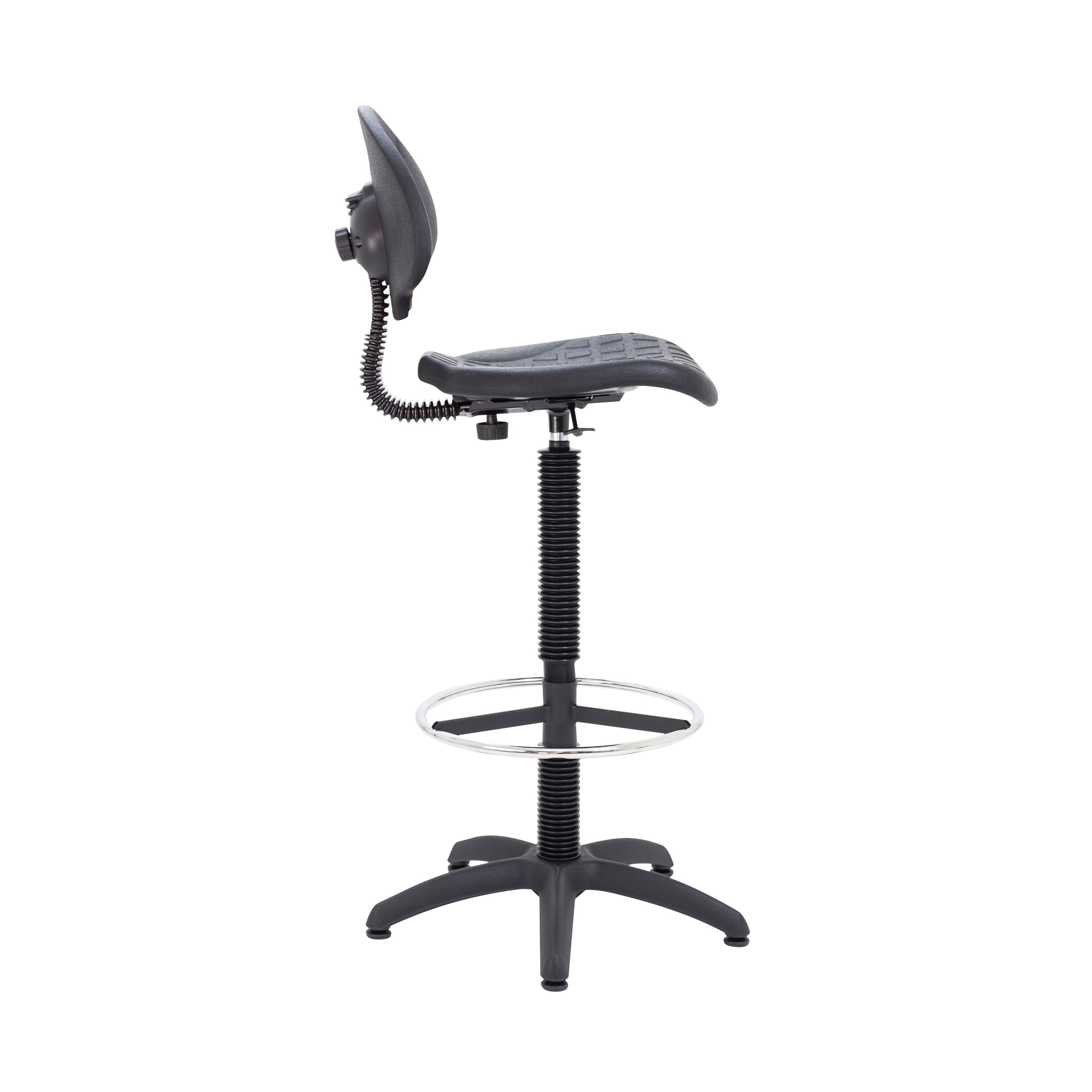 Jemini Draughtsman Chair 600x600x1090-1220mm Black Kf017052