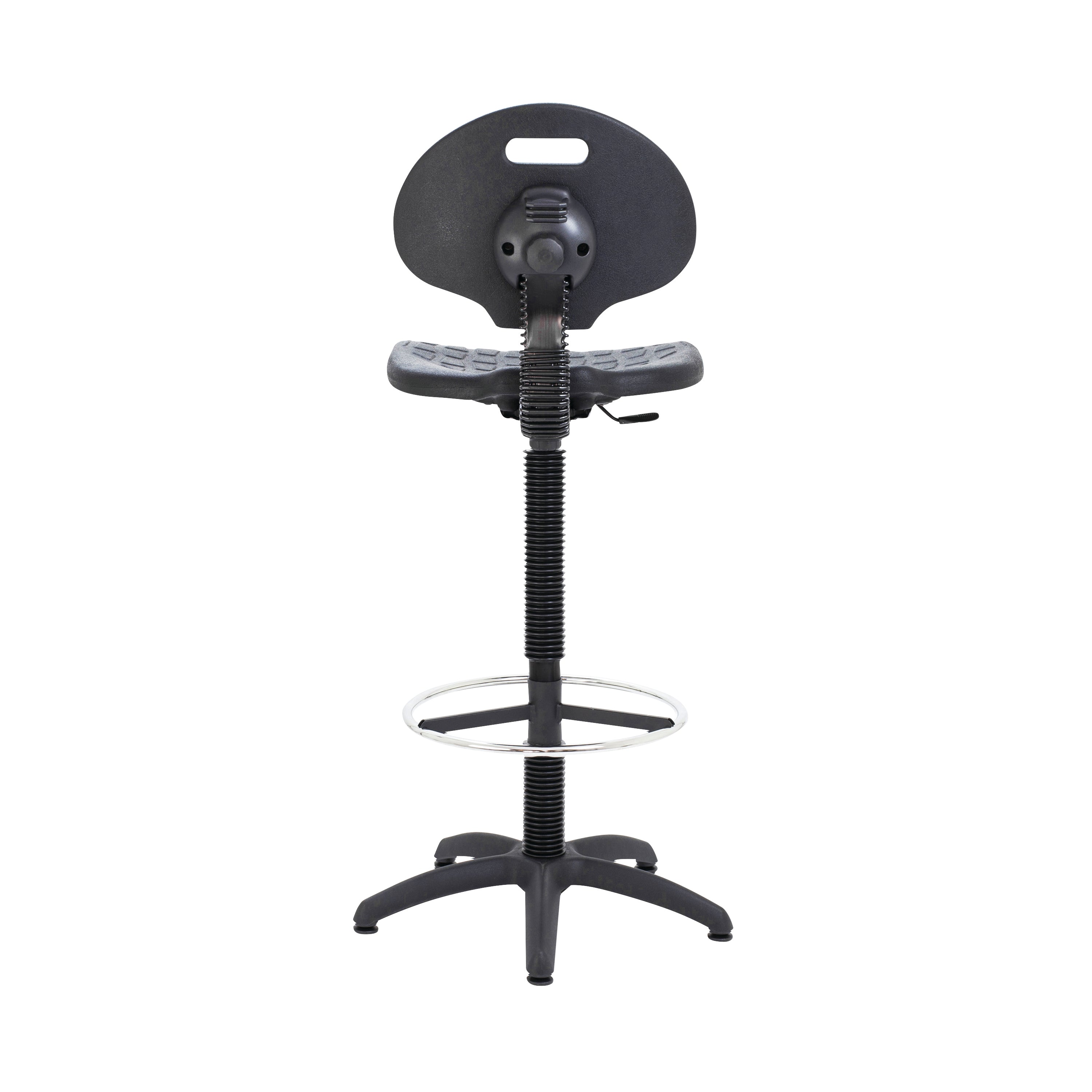 Jemini Draughtsman Chair 600x600x1090-1220mm Black KF017052
