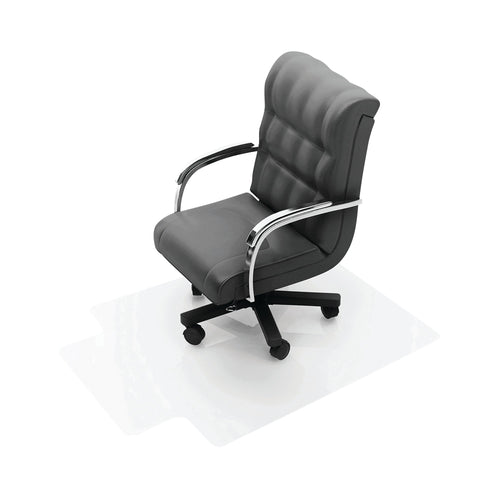 Q-connect Clear Chair Mat Studded Underside For Secure Grip 1346x1143x2mm Pvc Kf02256