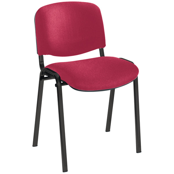 Jemini Ultra Multipurpose Stacking Chair 532x585x805mm Claret/black Kf03345