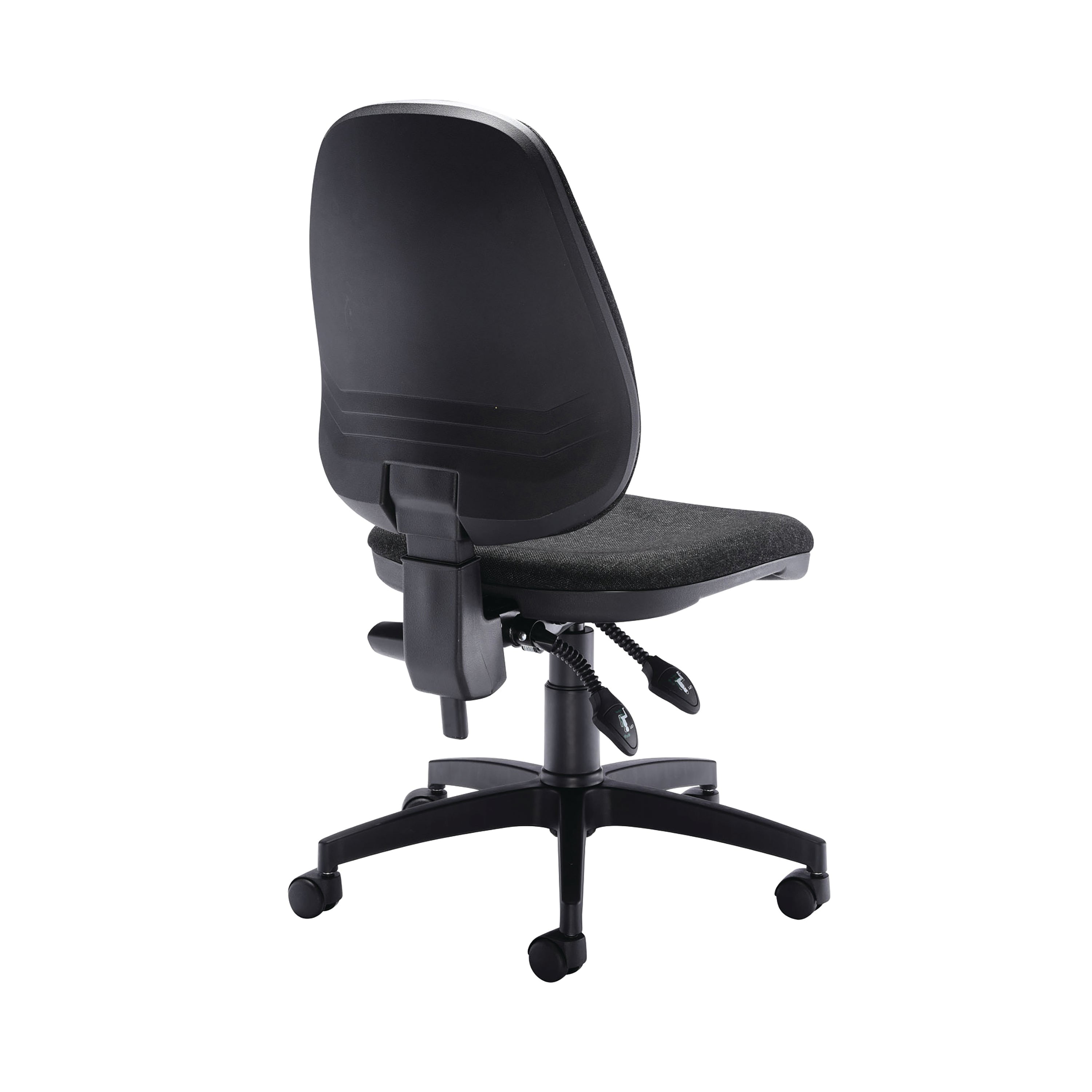 charcoal Arista Aire operator chair, highlighting the mesh backrest.