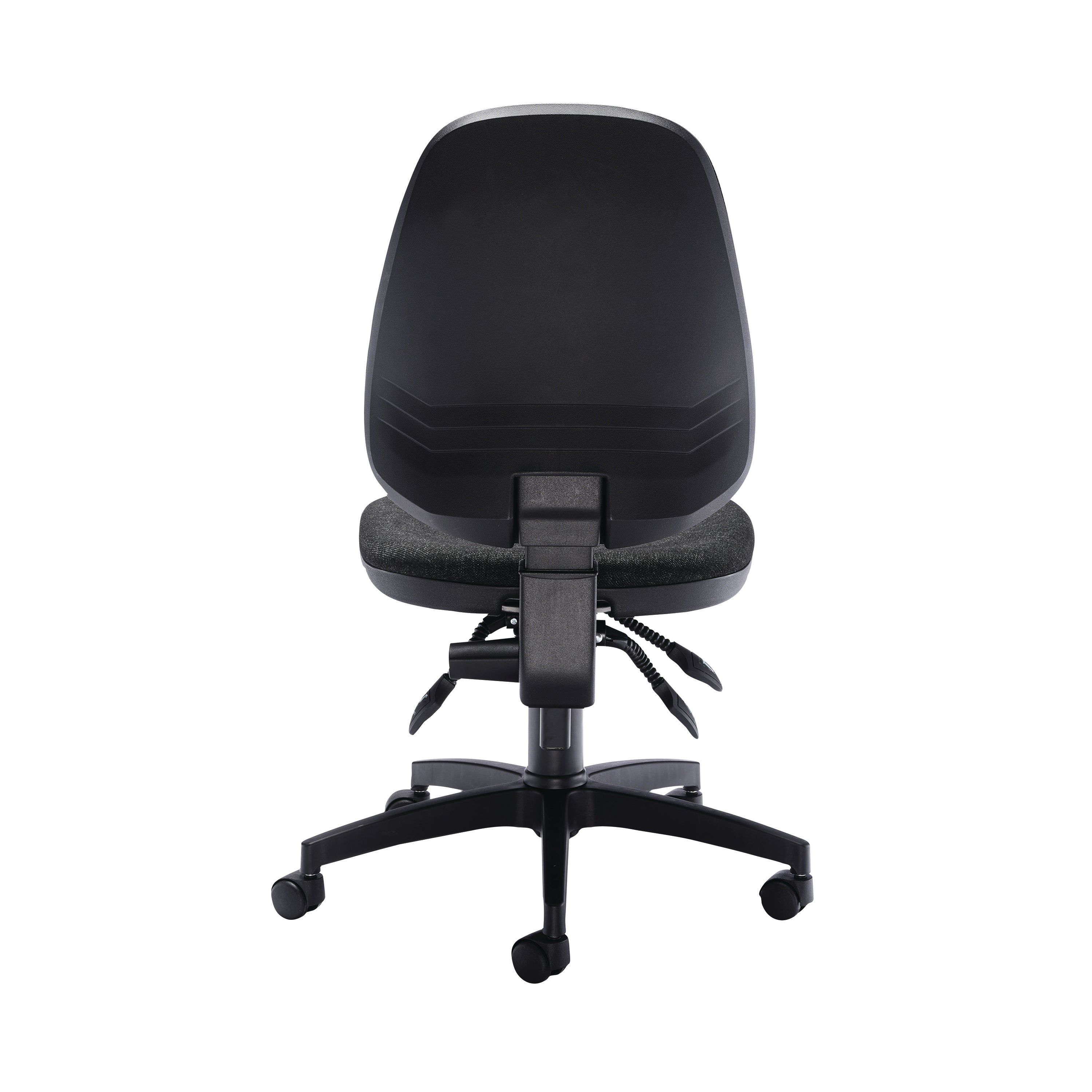 charcoal Arista Aire Deluxe chair with its prominent headrest.