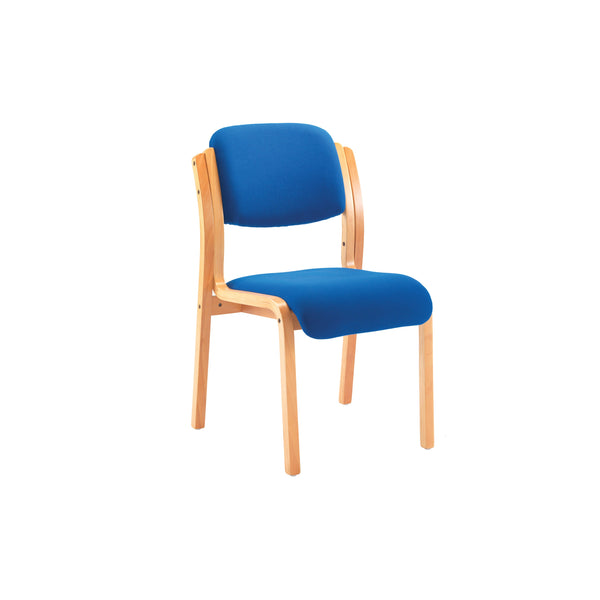 Jemini Wood Frame Side Chair No Arms 640x640x845mm Blue Kf03512
