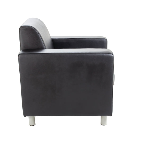 The Avior executive armchair highlighting its deep seat cushion and supportive backrest design.
