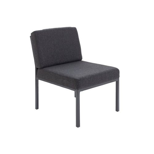 Jemini Reception Chair 520x670x800mm Charcoal Kf04010