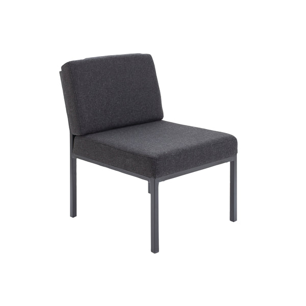 Jemini Reception Chair 520x670x800mm Charcoal Kf04010